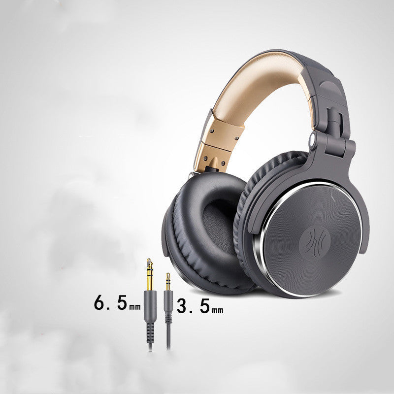 HKM-062099 Stereo Headphones with Microphone, 3.5mm/6.3mm Jack, 20-20k Hz Frequency Response, 32 Ω Impedance