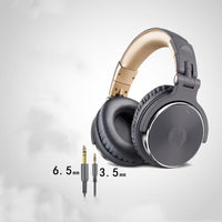 HKM-062099 Stereo Headphones with Microphone, 3.5mm/6.3mm Jack, 20-20k Hz Frequency Response, 32 Ω Impedance