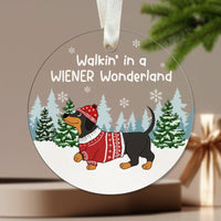 HKM-062163 Acrylic Christmas Tree Pendants - Festive Holiday Decorations in 34 Colors
