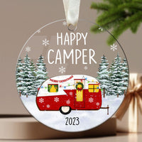 HKM-062163 Acrylic Christmas Tree Pendants - Festive Holiday Decorations in 34 Colors