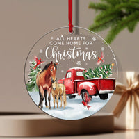HKM-062163 Acrylic Christmas Tree Pendants - Festive Holiday Decorations in 34 Colors