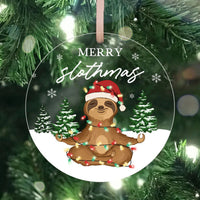 HKM-062163 Acrylic Christmas Tree Pendants - Festive Holiday Decorations in 34 Colors