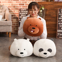 HKM-062163 Panda Plush Hand Warming Pillow with Soft Down Cotton Filling