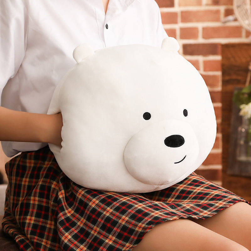 HKM-062163 Panda Plush Hand Warming Pillow with Soft Down Cotton Filling