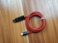 HKM-062227 Nylon Smart Display Data Cable for iPhone and Android Devices - Fast Charging & Data Transmission