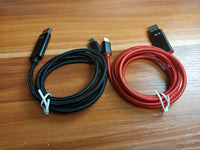 HKM-062227 Nylon Smart Display Data Cable for iPhone and Android Devices - Fast Charging & Data Transmission