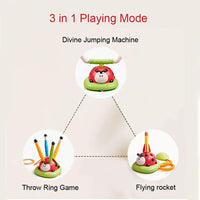HKM-062291 3 in 1 RC Jump Rope Sports Machine for Kids - Outdoor Exercise Toy Set