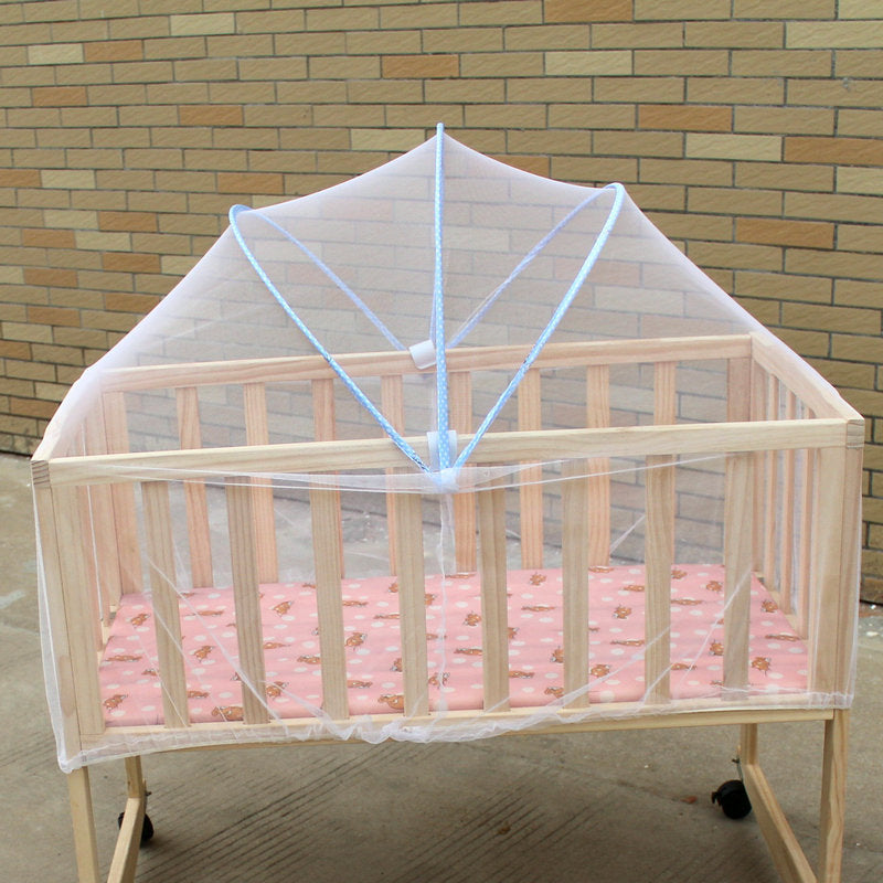 HKM-062355 Yurt Style Crib Arch Mosquito Net for 80x50-100x60cm Beddings in Durable Polyester/Cotton