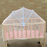 HKM-062355 Yurt Style Crib Arch Mosquito Net for 80x50-100x60cm Beddings in Durable Polyester/Cotton