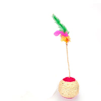 HKM-062483 Pet Toy Cat Sisal Shuttlecock