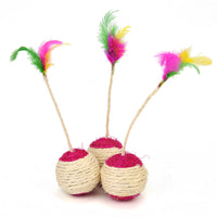 HKM-062483 Pet Toy Cat Sisal Shuttlecock