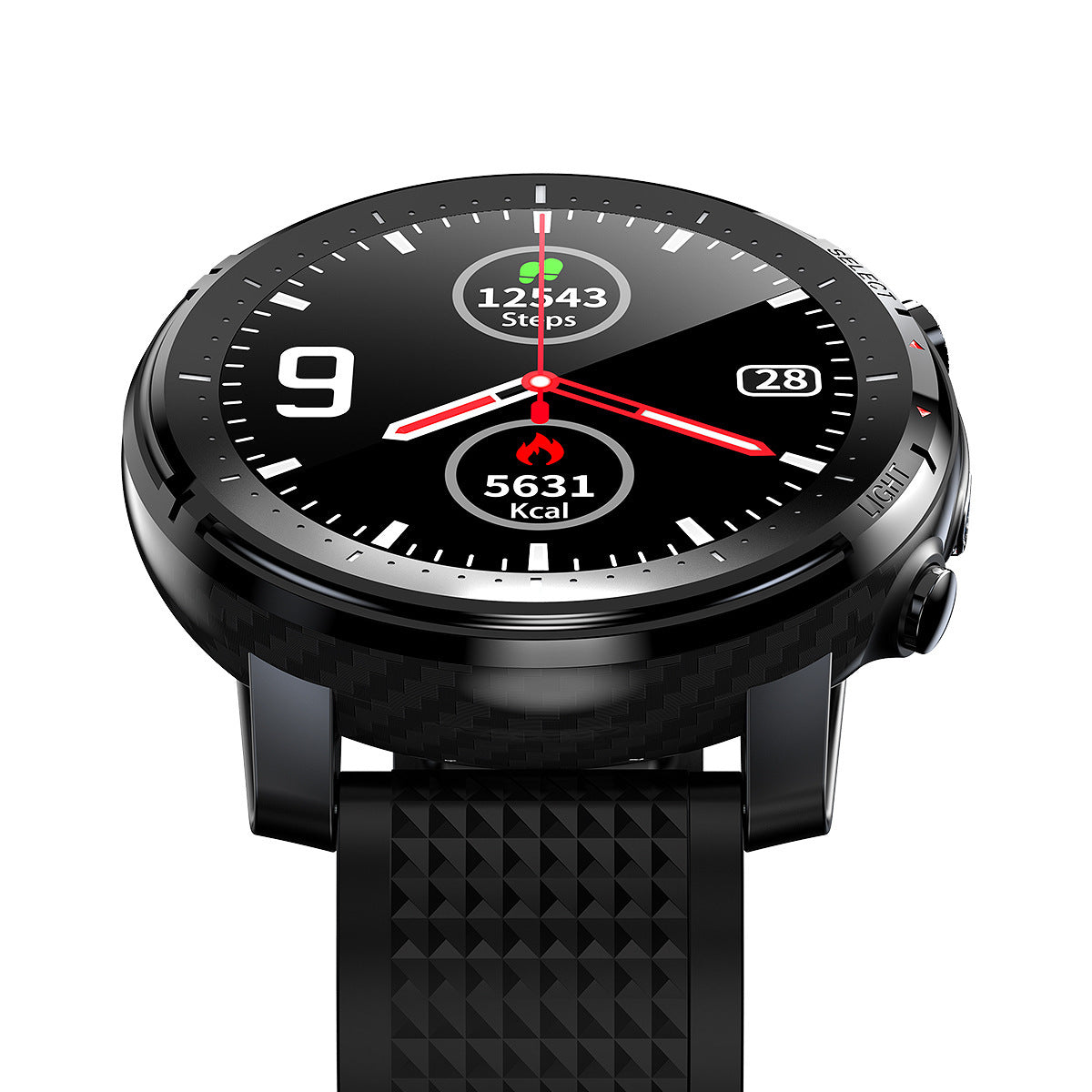 HKM-062547 IP68 Waterproof Smart Watch for Men - 1.3 Inch Touchscreen, Silicone Strap, Fitness and Fashion Friendly