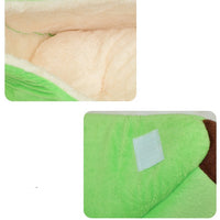 HKM-062675 Cozy Banana Pet Nest with Cover in Autumn Yellow and Green - Multiple Sizes Available