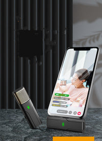 HKM-062739 Wireless Lavalier Microphone with Bluetooth Connectivity for Live Streaming and Video Recording
