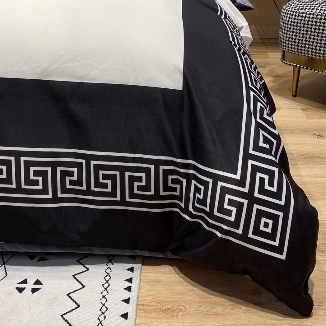HKM-062867 Silk Cotton Nordic-Style 4-Piece Bedding Set with Modal Quilt Cover