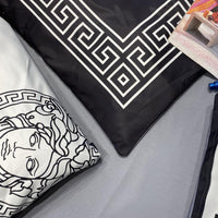 HKM-062867 Silk Cotton Nordic-Style 4-Piece Bedding Set with Modal Quilt Cover