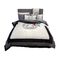 HKM-062867 Silk Cotton Nordic-Style 4-Piece Bedding Set with Modal Quilt Cover