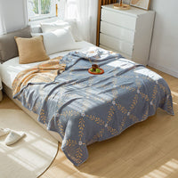 HKM-062867 Terry Quilted Soft Cotton Quilt in Various Colors and Patterns - Double Thin Design, 150cm x 200cm, 200cm x 230cm