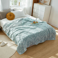 HKM-062867 Terry Quilted Soft Cotton Quilt in Various Colors and Patterns - Double Thin Design, 150cm x 200cm, 200cm x 230cm