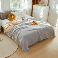 HKM-062867 Terry Quilted Soft Cotton Quilt in Various Colors and Patterns - Double Thin Design, 150cm x 200cm, 200cm x 230cm