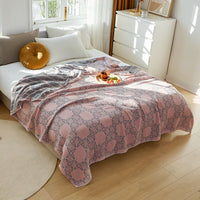 HKM-062867 Terry Quilted Soft Cotton Quilt in Various Colors and Patterns - Double Thin Design, 150cm x 200cm, 200cm x 230cm