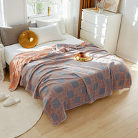 HKM-062867 Terry Quilted Soft Cotton Quilt in Various Colors and Patterns - Double Thin Design, 150cm x 200cm, 200cm x 230cm