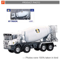 HKM-062995 Kids Diecast Concrete Mixer Truck Toy, 1:50 Scale Metal Model for Ages 5-13