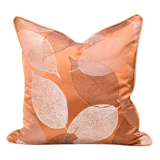 HKM-062995 Light Luxury Khaki and Orange Pillow Collection - Various Sizes and Fill Options