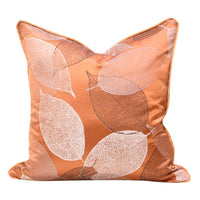 HKM-062995 Light Luxury Khaki and Orange Pillow Collection - Various Sizes and Fill Options
