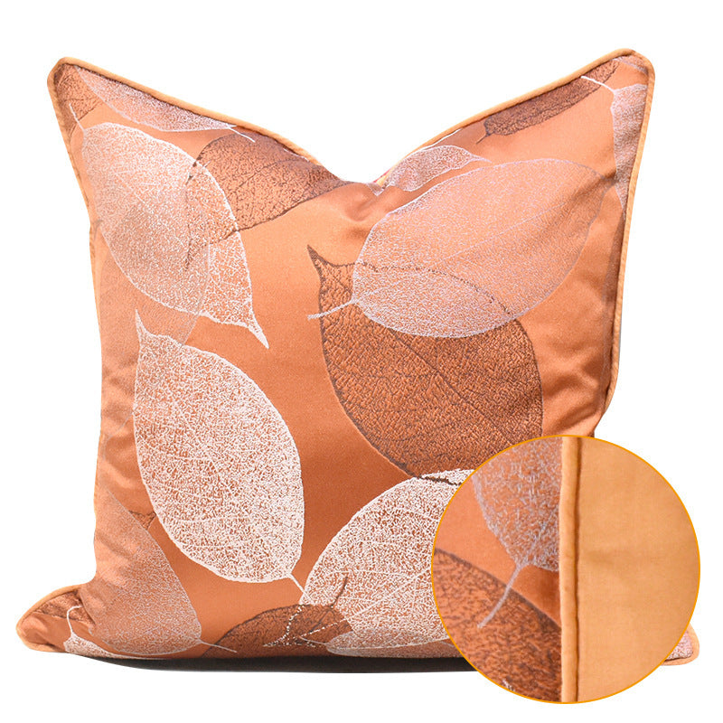 HKM-062995 Light Luxury Khaki and Orange Pillow Collection - Various Sizes and Fill Options