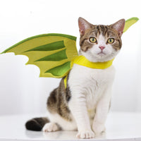 HKM-063059 Dinosaur Wings Costume for Pets - Green Felt Cloth Decoration for Halloween