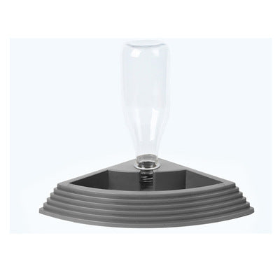 HKM-063059 Fan-Shaped Reptile Feeding Tray with Automatic Water Fountain - Food Grade ABS