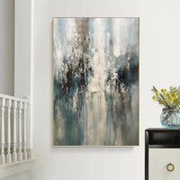 HKM-063123 Handmade Modern Abstract Oil Painting Canvas Wall Art for Home Decoration - Frameless Unstretched Design