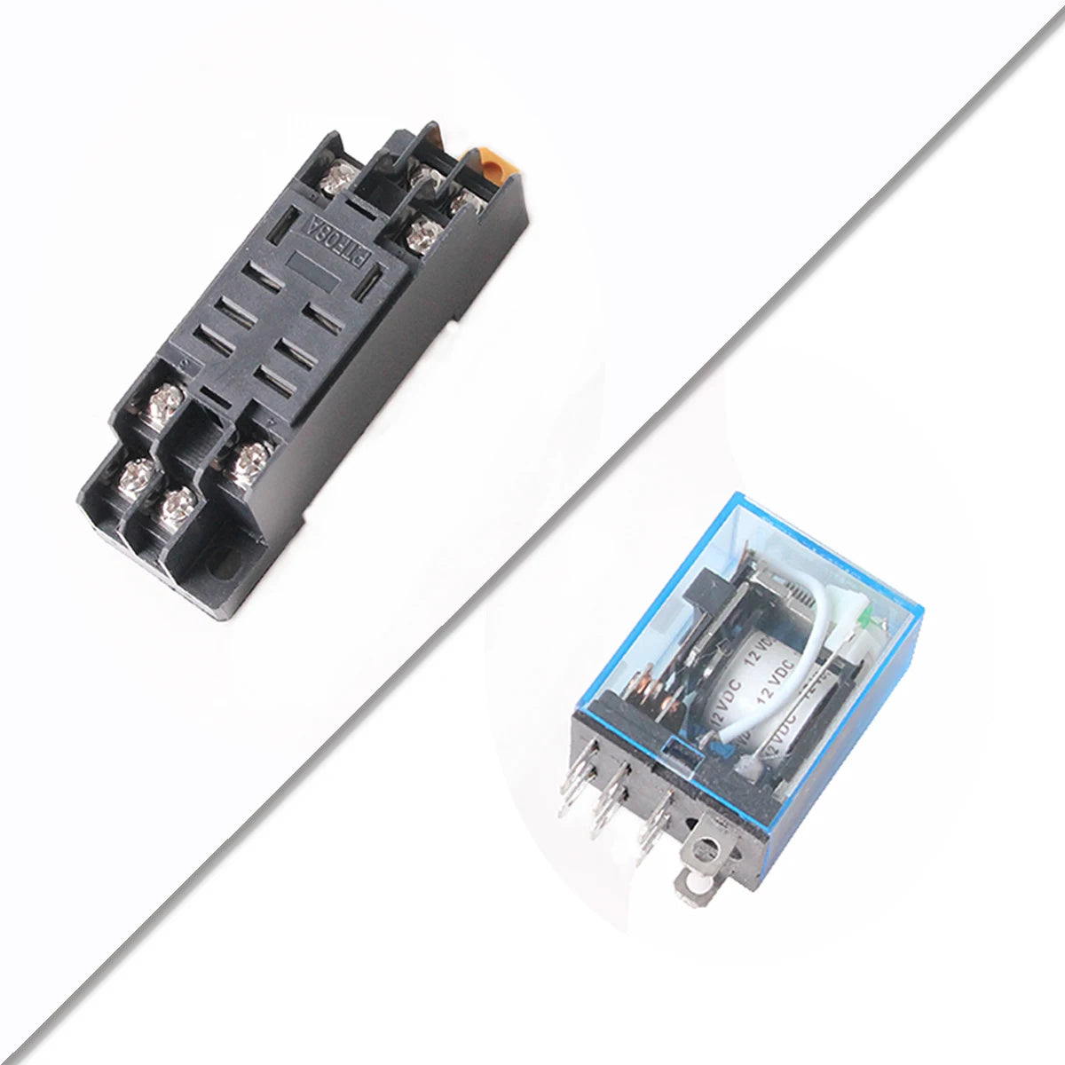 HKM-063379 Small Intermediate Relay AC220V DC24V DC12V LY2N-J with 8 Feet Fiberglass