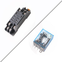 HKM-063379 Small Intermediate Relay AC220V DC24V DC12V LY2N-J with 8 Feet Fiberglass
