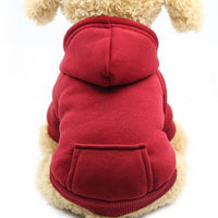 HKM-063443 Cozy Polyester Sweatshirt for Dogs and Cats - Thin, Versatile with Pockets, Perfect for All Seasons