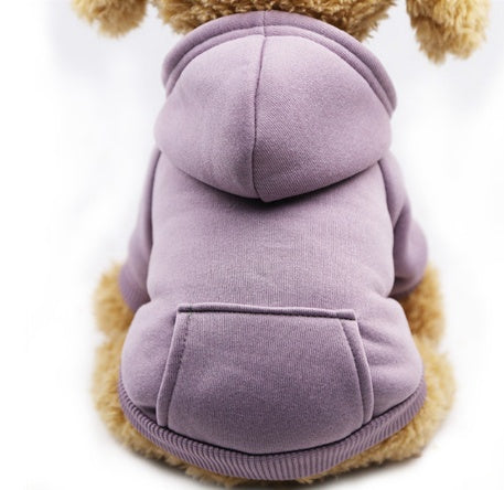 HKM-063443 Cozy Polyester Sweatshirt for Dogs and Cats - Thin, Versatile with Pockets, Perfect for All Seasons