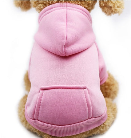 HKM-063443 Cozy Polyester Sweatshirt for Dogs and Cats - Thin, Versatile with Pockets, Perfect for All Seasons