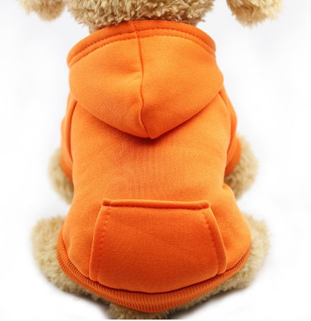 HKM-063443 Cozy Polyester Sweatshirt for Dogs and Cats - Thin, Versatile with Pockets, Perfect for All Seasons
