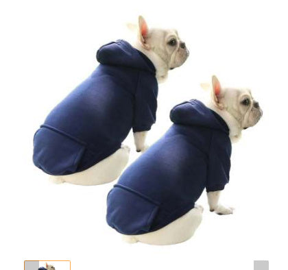 HKM-063443 Cozy Polyester Sweatshirt for Dogs and Cats - Thin, Versatile with Pockets, Perfect for All Seasons