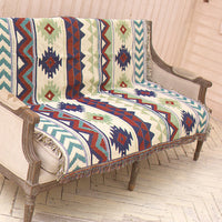 HKM-063507 Anti-Slip Geometric Cotton Sofa Towel for Modern Interiors