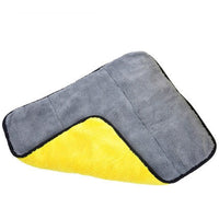 HKM-063763 Coral Fleece Car Wipe in Blue, Orange, Yellow - 45x38CM