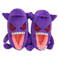 HKM-064019 Custom Design Plush Stuffed Animal Slippers for Kids, Winter Indoor Footwear, 11-30CM