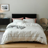HKM-064019 Embroidered Cotton Four-Piece Bedding Set for 1.5m and 1.8m Beds