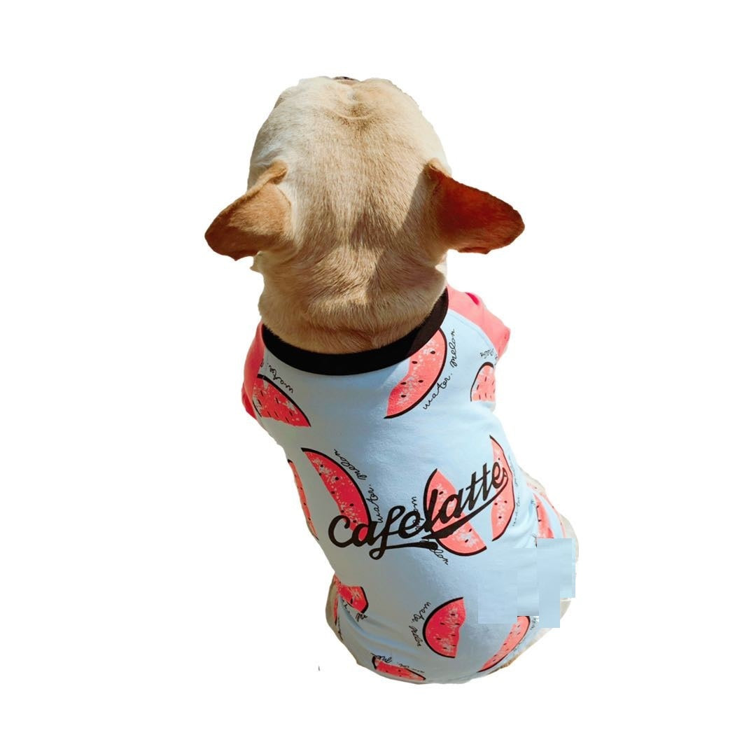 HKM-064019 Lightweight Cotton Dog Shirt for Spring and Autumn, Short Sleeve, Sizes M-3XL