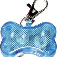 HKM-064019 Luminous Anti-Lost LED Bone Pendant for Cats and Dogs - Adjustable Collar Accessory