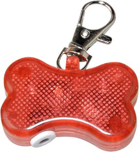 HKM-064019 Luminous Anti-Lost LED Bone Pendant for Cats and Dogs - Adjustable Collar Accessory