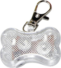 HKM-064019 Luminous Anti-Lost LED Bone Pendant for Cats and Dogs - Adjustable Collar Accessory
