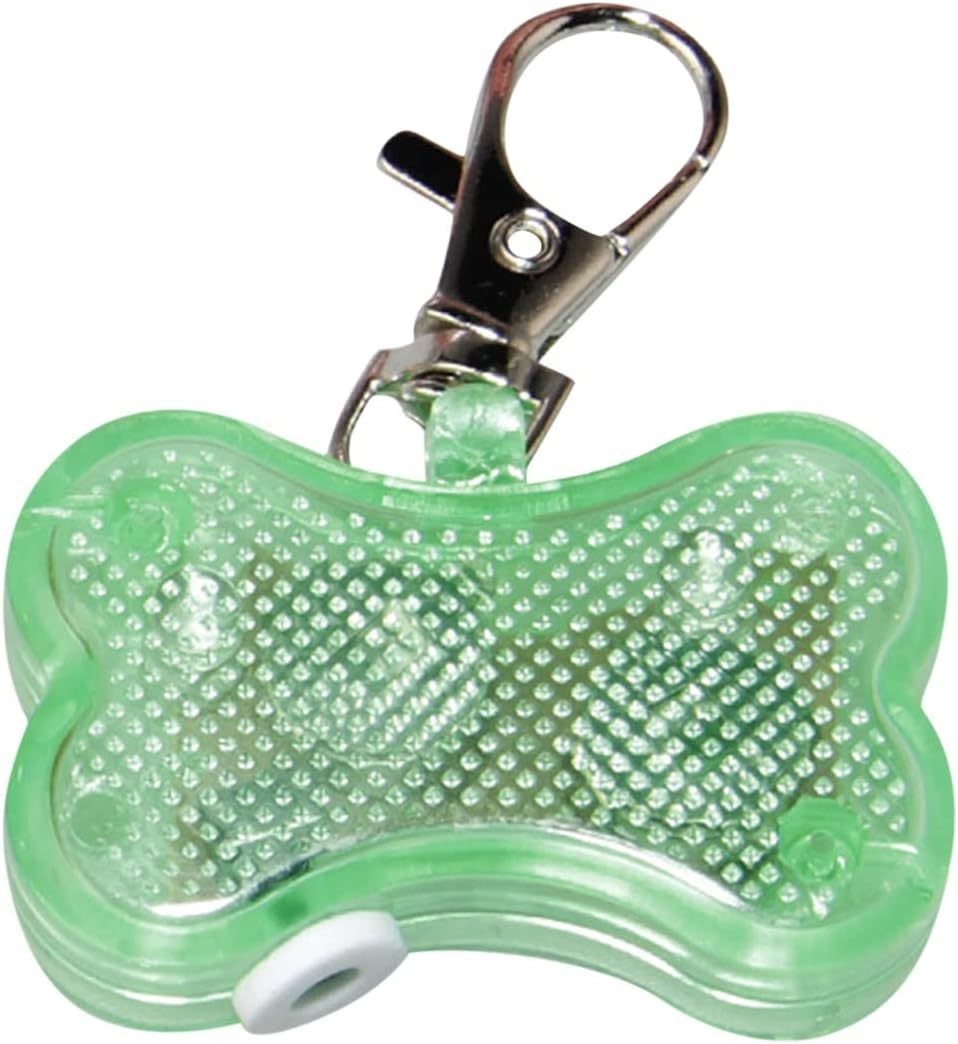 HKM-064019 Luminous Anti-Lost LED Bone Pendant for Cats and Dogs - Adjustable Collar Accessory