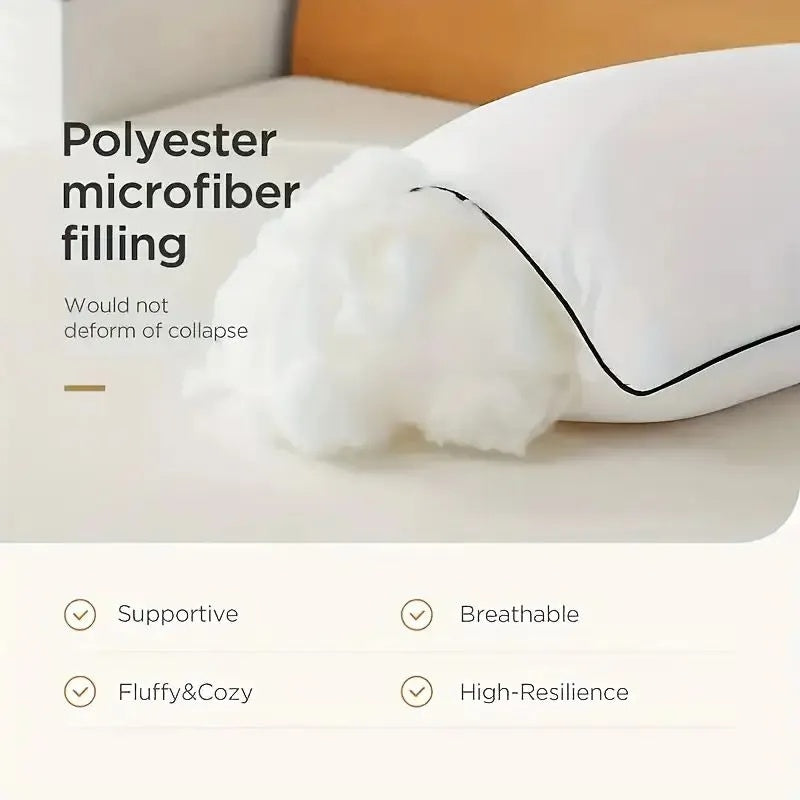 HKM-064339 King Size Bed Pillow - Soft and Comfortable Support for Restful Sleep